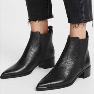 ACNE STUDIOS Jensen Grain Boots w/ Shoe-Bag